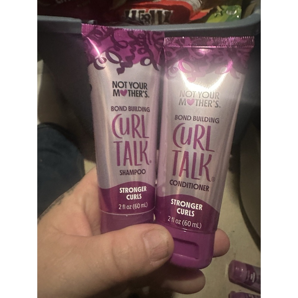 NOT YOUR MOTHERS CURL TALK SHAMPOO& Conditioner 2 FL oz Each  Girls Curls Bounce
